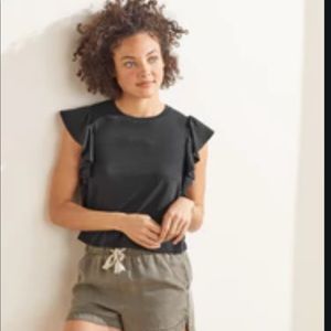 UpWest Flutter Sleeve Crewneck Tee